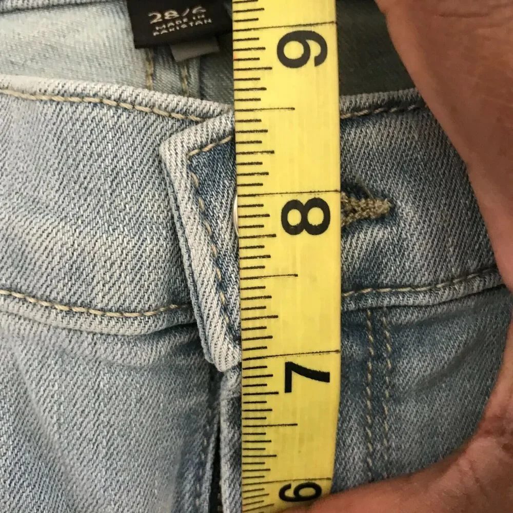 Banana Republic Jeans Womens Sz 6 Light Wash‎ Blue Mid Rise 5 Pocket
